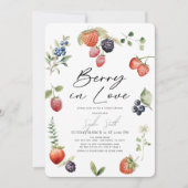 ベリーインラブベリーブライダルシャワー 招待状 (正面)