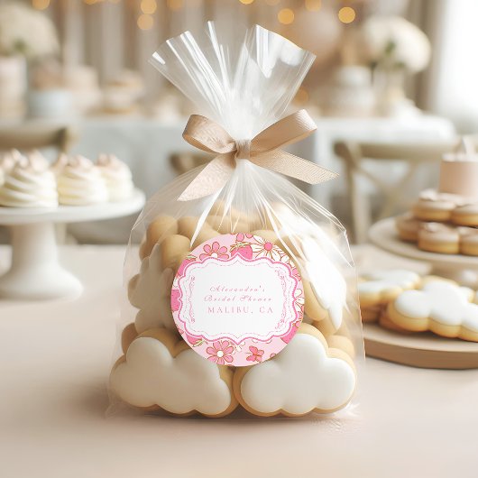 ベリーイン開花ブライダルシャワー ラウンドシール