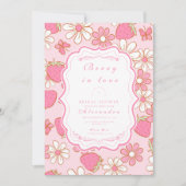 ベリーイン開花ブライダルシャワー 招待状 (正面)