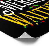 ベリーウェメリーイトレスクリスマスホリデーサーバーパハ ポスター (角)