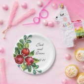 ベリーウォーター色の茎 ペーパープレート (パーティー)