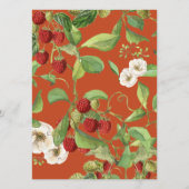 ベリーエレガントと花のメニューカード メニュー (裏面)