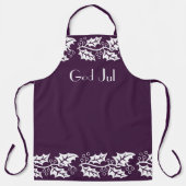 ベリーカラーの白いホリー – 神ジュル エプロン (正面)