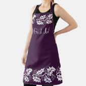 ベリーカラーの白いホリー – 神ジュル エプロン (インサイチュ)