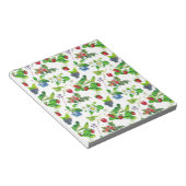 ベリーガーデン春フォレストかわいいコテージアートユニーク ノートパッド (アングル)