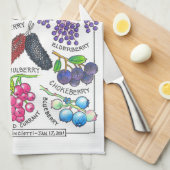 ベリーキッチンタオル キッチンタオル (四つ折り)