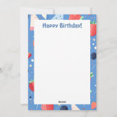 ベリーキュート2周年記念誕生日カード シーズンカード (裏面)