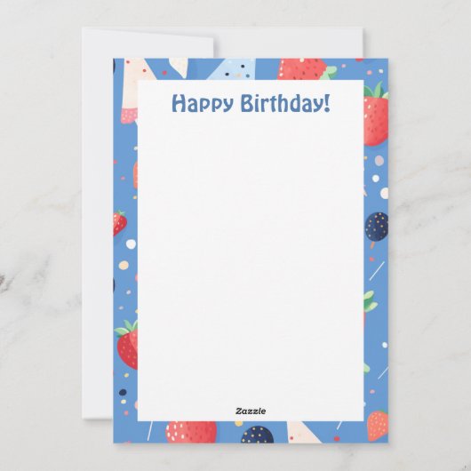 ベリーキュート2周年記念誕生日カード シーズンカード (裏面)