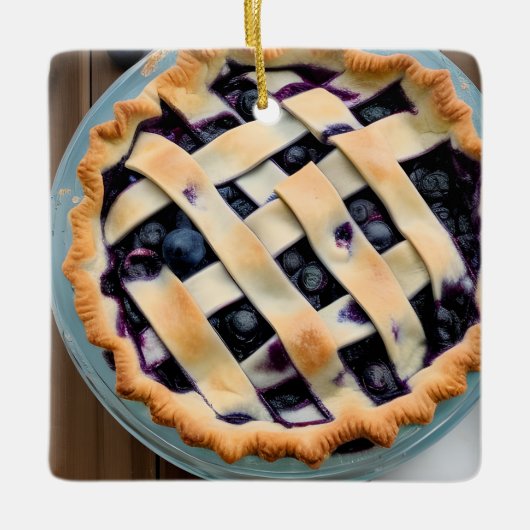 ベリークリスマスかわいこちゃんパイ |食おもしろい物パン セラミックオーナメント (正面)