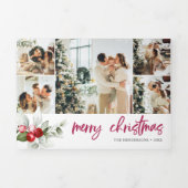 ベリークリスマス16フォトコラージュ 三つ折りクリスマスカード (カバー)
