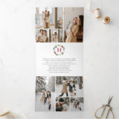 ベリークリスマス16フォトコラージュ 三つ折りクリスマスカード (内部)