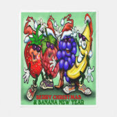 ベリークリスマス フリースブランケット (正面)