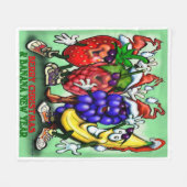 ベリークリスマス フリースブランケット (正面(横))