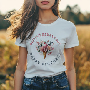 ベリークールハッピーバースデーアイスクリームパーティー トライブレンドTシャツ