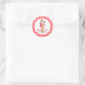 ベリークール誕生日クラシックラウンドステッカー ラウンドシール (バッグ)