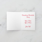 ベリーグッドタイムスイートストロベリーショートケーキパーティー 招待状 (内部)