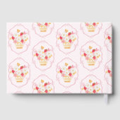 ベリースイートお洒落ストライプベビーシャワー ゲストブック (裏面)