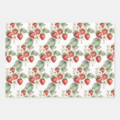 ベリースイートイチゴの花 ラッピングペーパーシート (正面2)