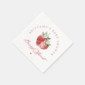 ベリースイートイチゴ赤ちゃんシャワー スタンダードカクテルナプキン (角)