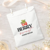 ベリースイートイチゴ赤ちゃんシャワー フェイバーバッグ (クリップ留めされた状態)