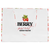 ベリースイートイチゴ赤ちゃんシャワー ラージペーパーバッグ (裏面)