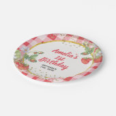 ベリースイートウォーターカラーストロベリースイートワン ペーパープレート (アングル)