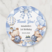 ベリースイートウォーターカラーブルーベリーバースデーパーティー フェイバータグ (正面)