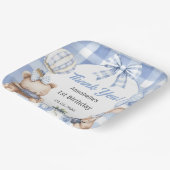 ベリースイートウォーターカラーブルーベリーバースデーパーティー ペーパープレート (傾斜あり)