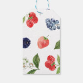 ベリースイートウォーターカラーレッドブルーベビーシャワー ギフトタグ (裏面)