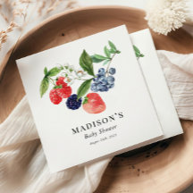 ベリースイートウォーターカラーレッドブルーベビーシャワー