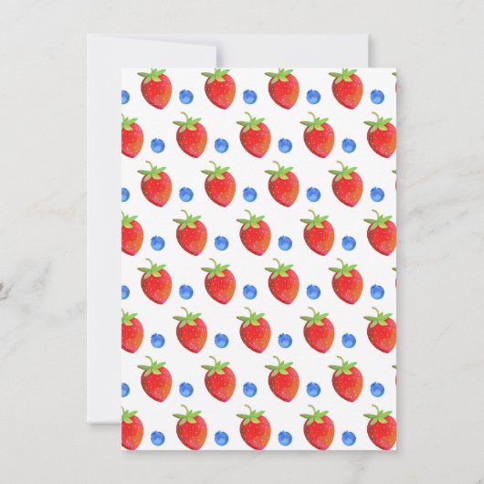 ベリースイートウォーター色招待状赤白青 招待状 (裏面)