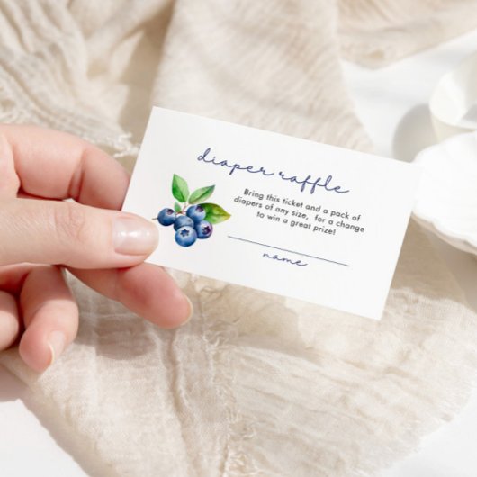 ベリースイートオムツラッフルシャワーブルーベリー エンクロージャーカード