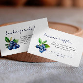 ベリースイートオムツラッフルシャワーブルーベリー エンクロージャーカード