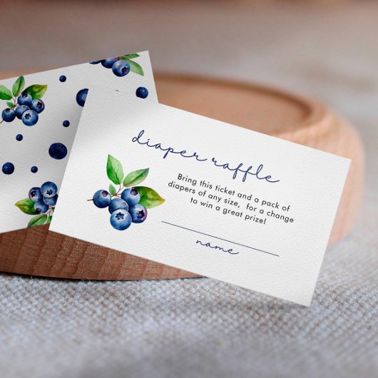 ベリースイートオムツラッフルシャワーブルーベリー エンクロージャーカード