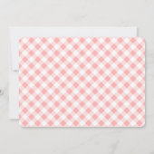 ベリースイートガールストロベリーテーマパーティー写真 招待状 (裏面)