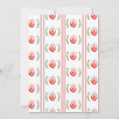 ベリースイートガールズクラブストロベリーボウ誕生日 招待状 (裏面)