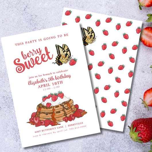 ベリースイートガールズ誕生日ブランチ 招待状