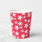 ベリースイートガールベビーシャワーストロベリーフローラ 紙コップ (裏面)