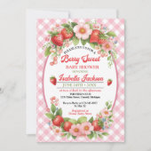 ベリースイートガールベビーシャワー招待状 招待状 (正面)