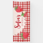 ベリースイートガール誕生日ウォーターカラーバックグラウンド 横断幕 (縦)