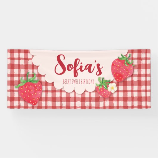 ベリースイートガール誕生日ウォーターカラーバックグラウンド 横断幕 (横)