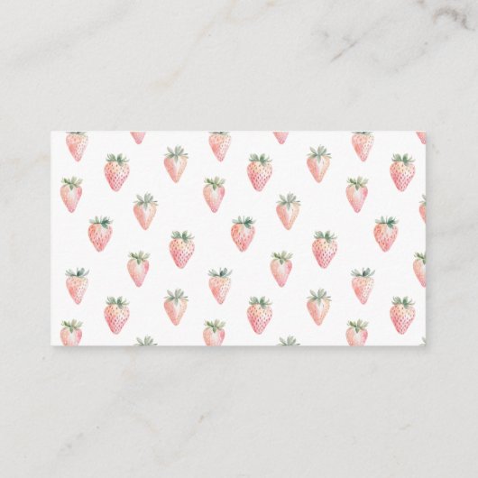 ベリースイートケーキベビーシャワーブックリクエスト エンクロージャーカード (裏面)