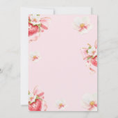 ベリースイートコケットフローラベビーシャワー招待状 招待状 (裏面)