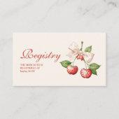 ベリースイートコケットベビーシャワーレジストリ エンクロージャーカード (正面)