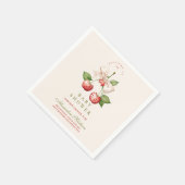 ベリースイートコケットベビーシャワー スタンダードカクテルナプキン (角)