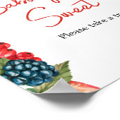 ベリースイートサマーベビーシャワーベビーは甘い ポスター (角)