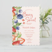 ベリースイートサマーワイルドベリー&フラワーズブライダル 招待状 (スタンド正面)