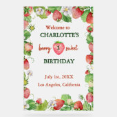 ベリースイートジェンダーニュートラル最初の誕生日へようこそ アクリルサイン (正面)