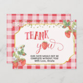 ベリースイートストロベリーウォーターサンキューカード サンキューカード (正面/裏面)