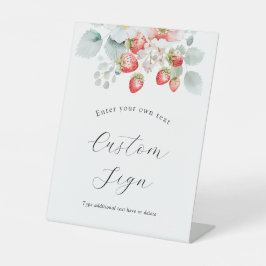 ベリースイートストロベリーカスタム文字サイン 台座サイン